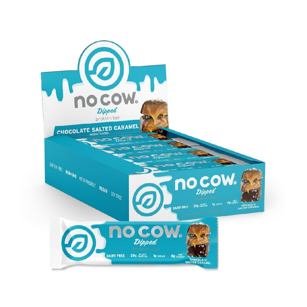 No Cow High Protein Bars,20g Vegan Protein, High Fiber, Low Sugar, Keto Friendly, Dairy & Gluten Free