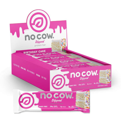 No Cow High Protein Bars,20g Vegan Protein, High Fiber, Low Sugar, Keto Friendly, Dairy & Gluten Free