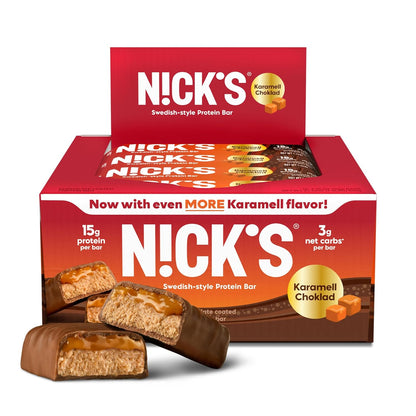 Nick's Protein Bars Variety Pack | 15g protein | 190 calories | Low Carb Keto Friendly Snacks No Added Sugar